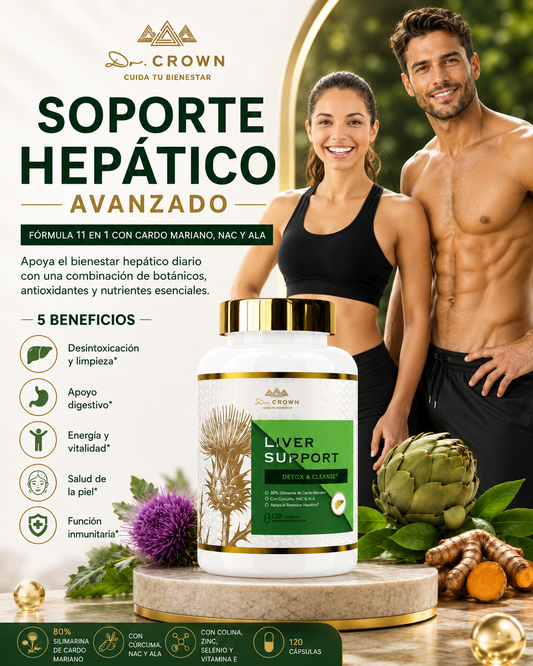 Suplemento limpieza del hígado, desintoxicación y reparación