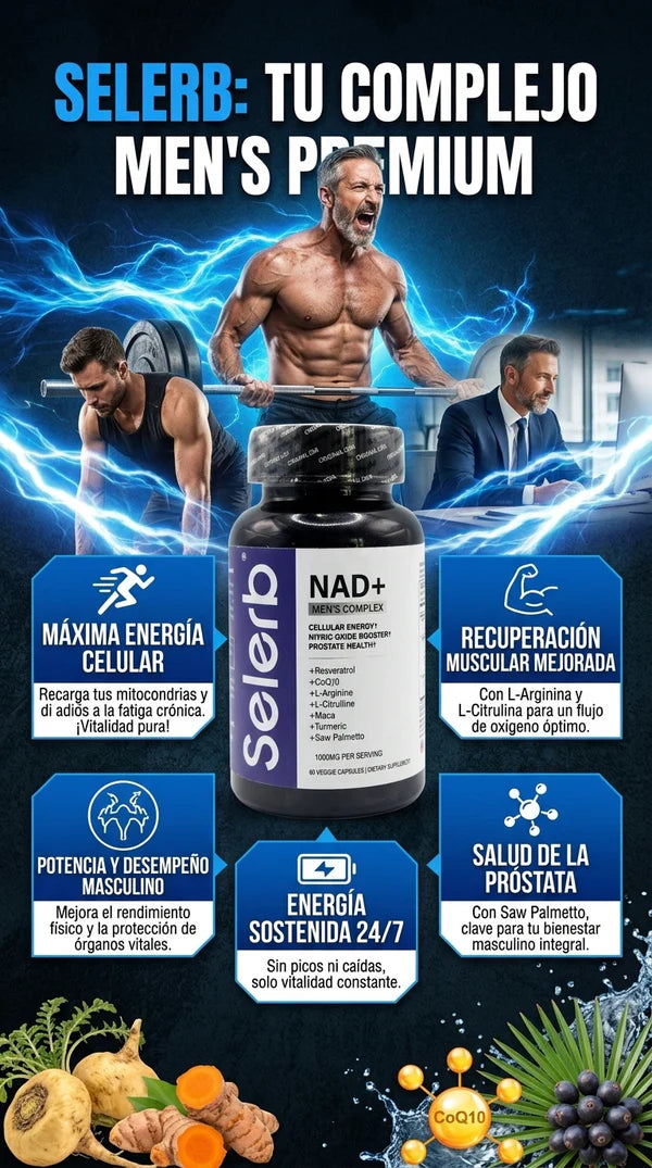 Selerb NAD+ para hombres (60 cápsulas)
