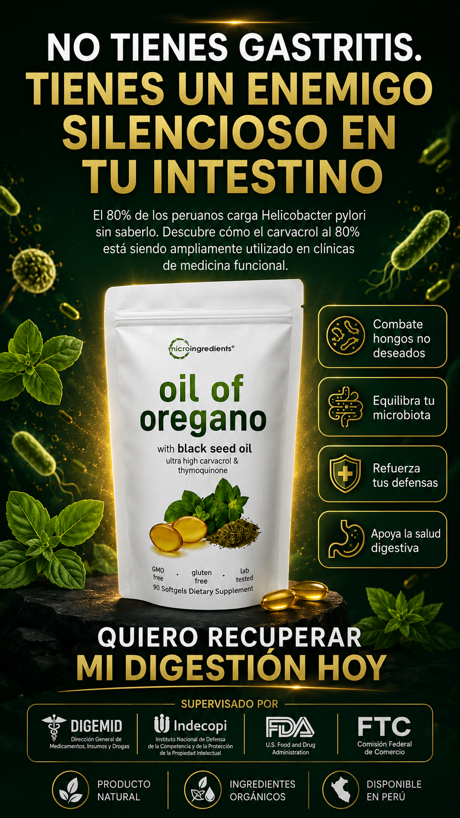 ACEITE DE ORÉGANO descubre el poder de una fórmula premium